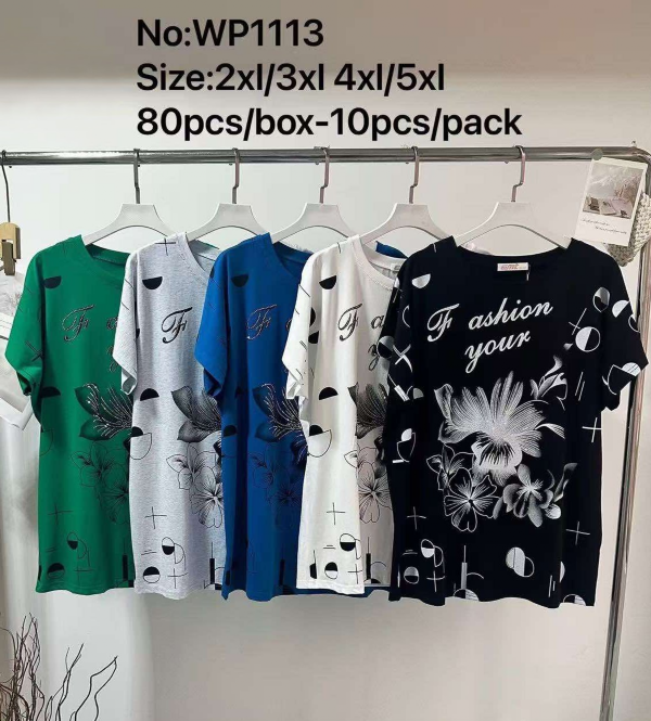 Bluzki damskie Roz 2XL-5XL, Mix Kolor Paczka 10 szt